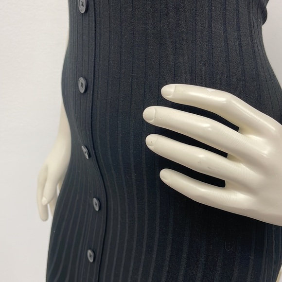 NWOT • Black Rib Knit Dress - Picture 4 of 13